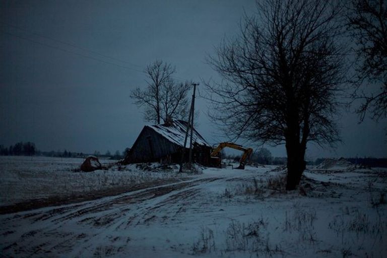 أحد المنازل التي قضي فيها جد أيوانوسكي لياليه للهرب من الجنود السوفيت