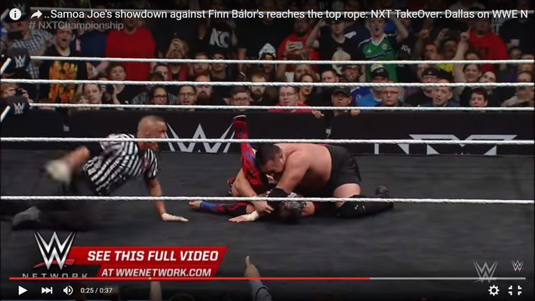 إحدى محاولات ساموا جو الفاشلة لتثبيت فين بالور