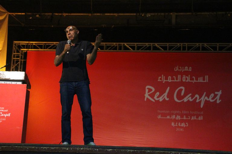 حليل المزين متحدثا في مهرجان السجادة الحمراء