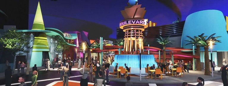 خريطة مبسّطة لتقسيم المدينة الترفيهية