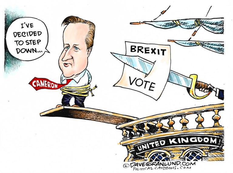 كاريكاتير كاميرون والسفينة