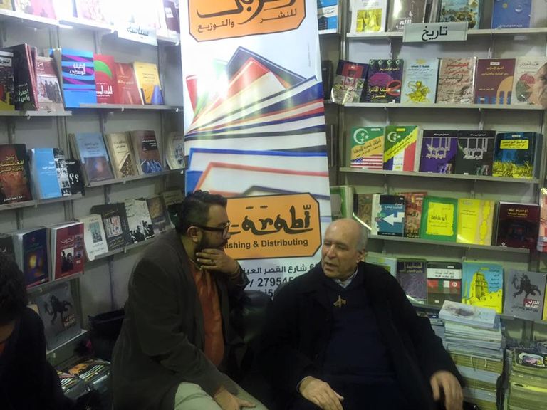 من لقاءات معرض القاهرة للكتاب حمور زيادة وشكري المبخوت