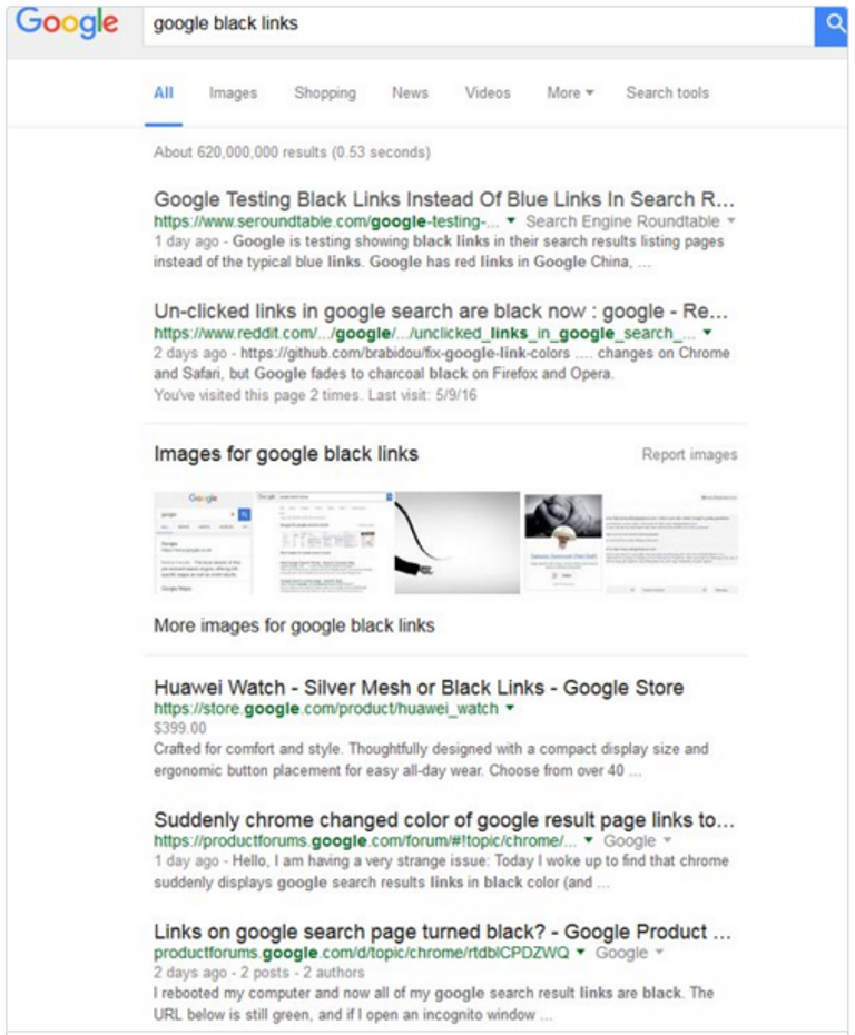 Google link. Google Day. Link report