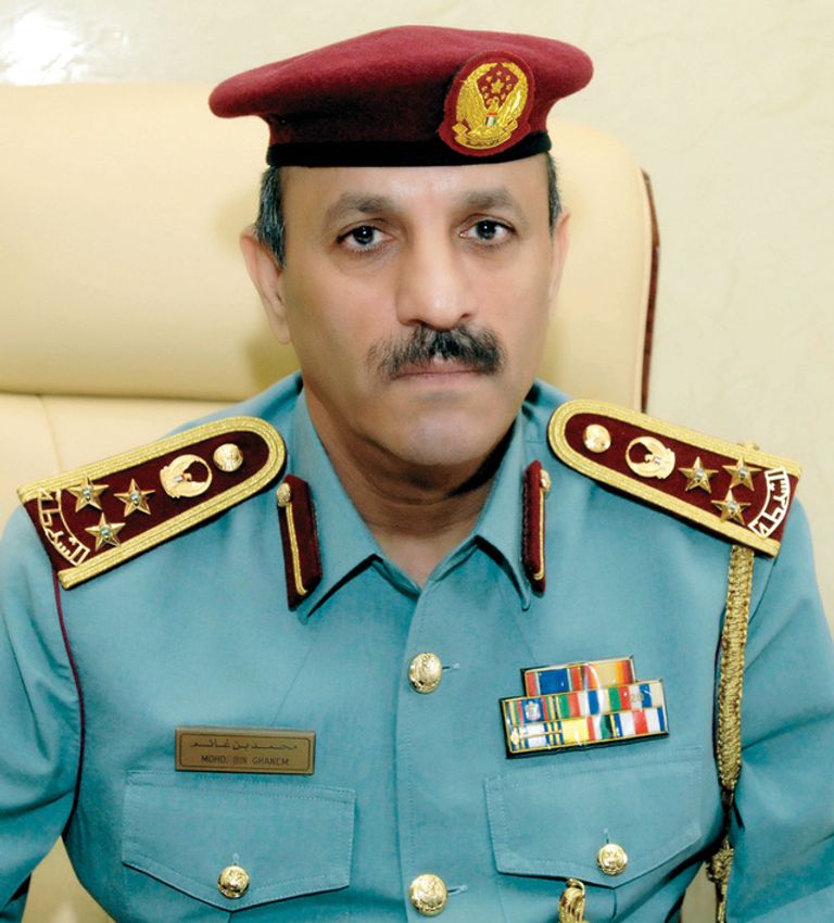 العميد محمد أحمد بن غانم الكعبي، القائد العام لشرطة الفجيرة