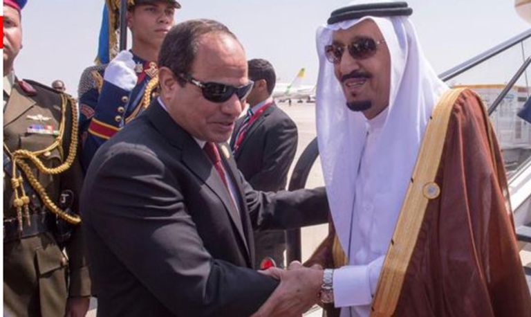 الرئيس السيسي يستقبل الملك سلمان