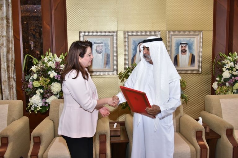 نهيان مستقبلاً وزيرة الثقافة التونسية