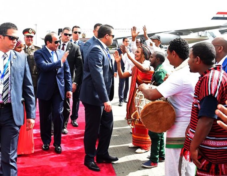 الرئيس السيسي خلال لقاءاته بالقادة الأفارقة