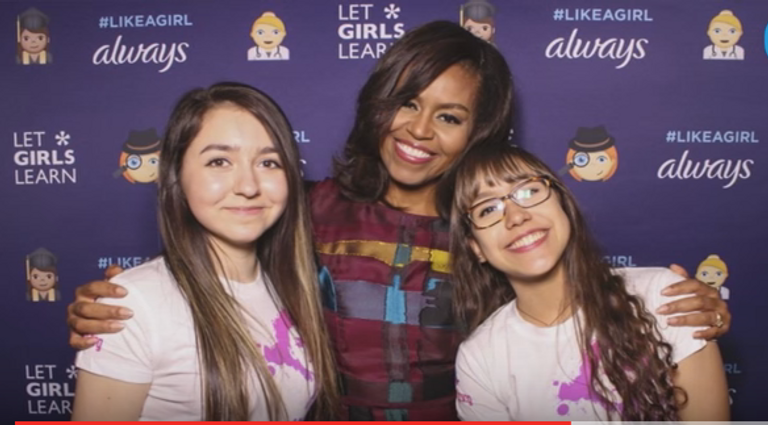 ميشيل أوباما تغني للبنات