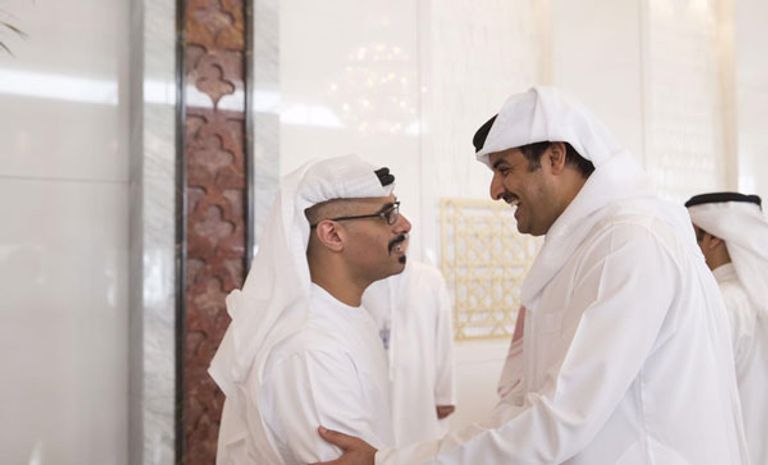  الشيخ محمد بن زايد آل نهيان و الشيخ تميم بن حمد