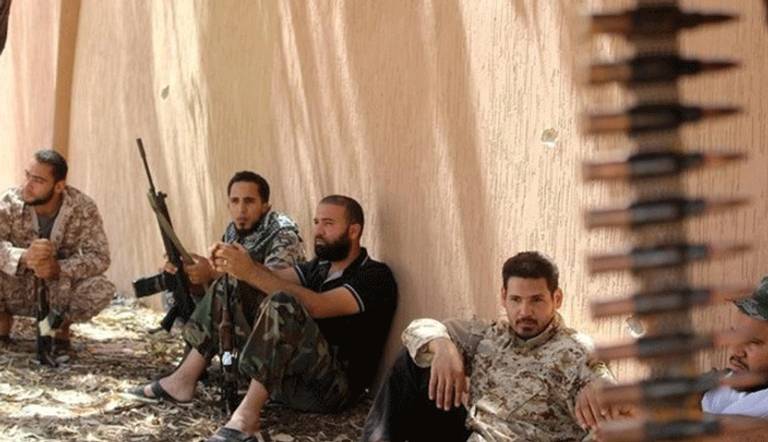 قاتلون موالون لحكومة الوفاق في سرت بليبيا