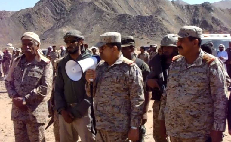 تفقد رئيس الأركان لمستوى الجاهزية القتالية في اللواء 26 بمأرب