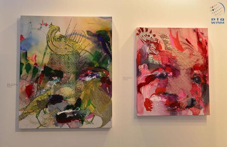 أحد الأعمال المشاركة في المعرض