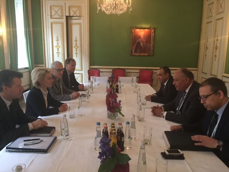 شكرى ونظيره الفرنسى