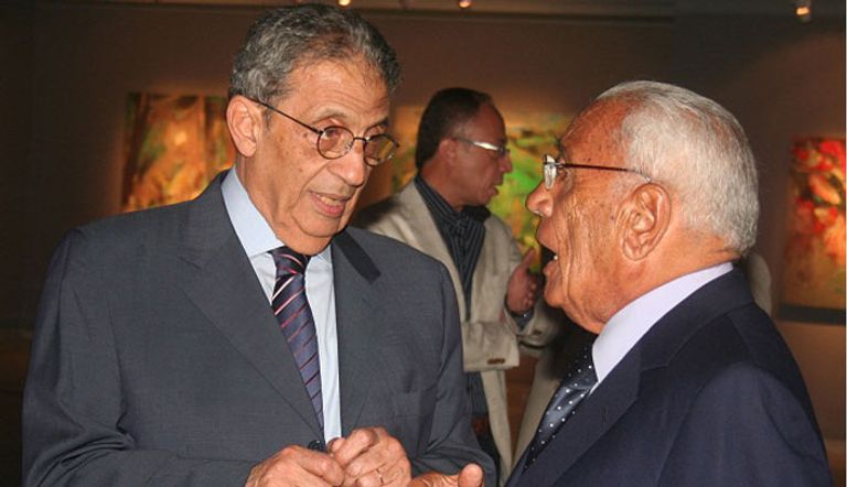 هيكل مع عمرو موسى