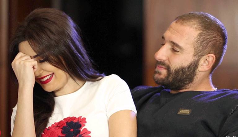 سيرين وزوجها خلال الحلقة