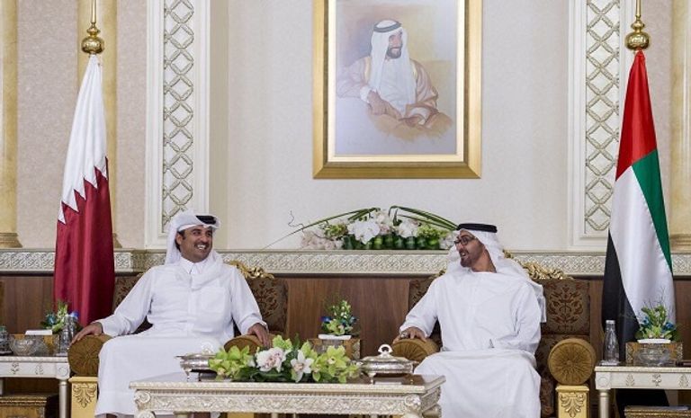  الشيخ محمد بن زايد آل نهيان و الشيخ تميم بن حمد