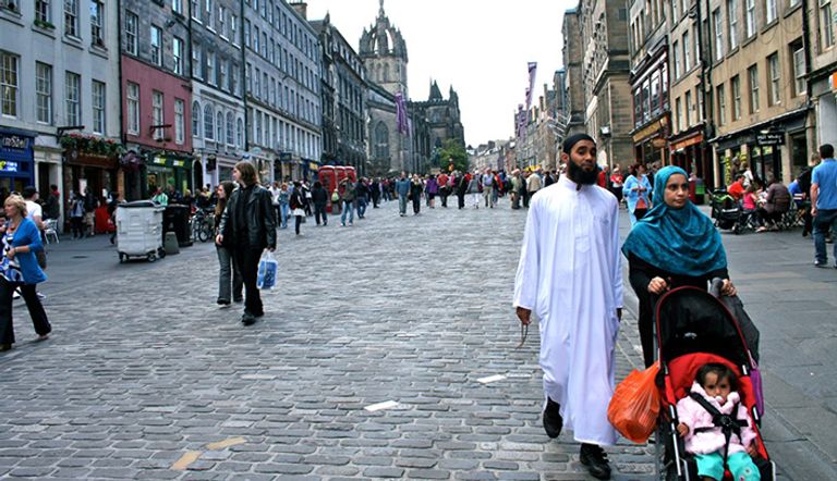 عائلة مسلمة في جلاسجو باسكتلندا