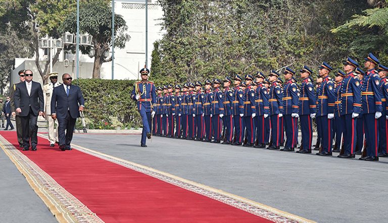 السيسي ورئيس الجابون