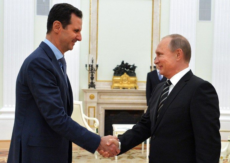 بشار الأسد وفلاديمير بوتين