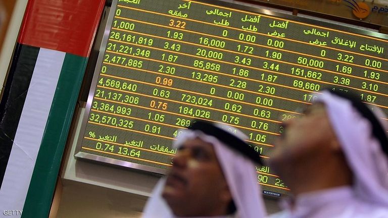 تباين مؤشرات سوقي المال الإماراتية 