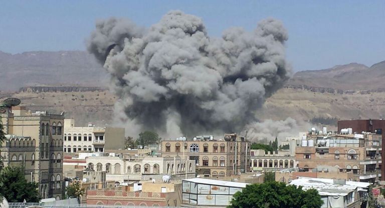 قصف للتحالف العربي على مناطق للحوثيين في اليمن