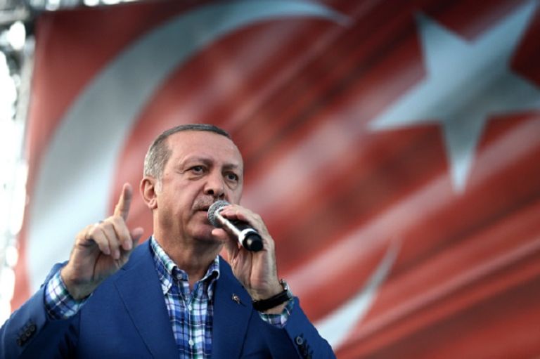 أردوغان أمام تجمع بغازى عنتاب