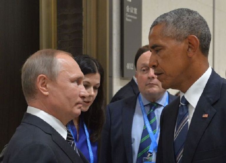 بوتين وأوباما خلال قمة الـ20