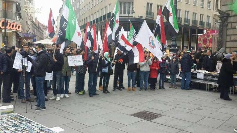 مظاهرات بعواصم غربية في الذكرى الخامسة للثورة السورية 