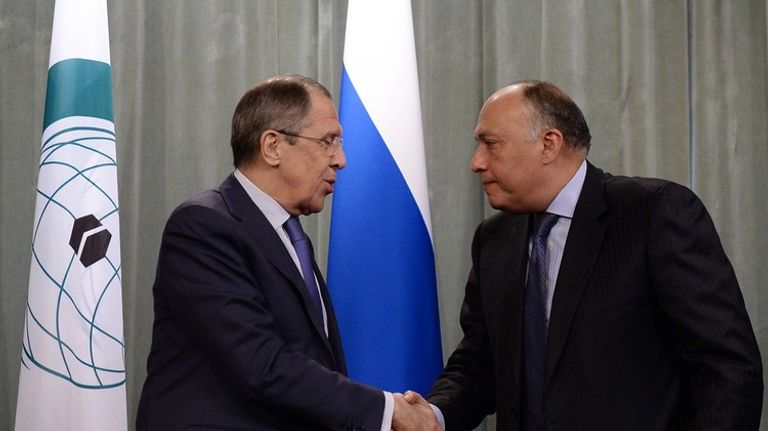 وزير الخارجية الروسي يلتقي نظيره المصري