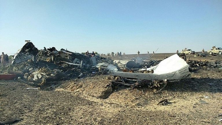 حادث سقوط الطائرة الروسية في سيناء 