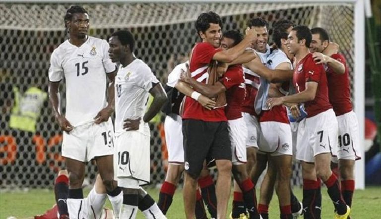 صورة أرشيفية لمباراة مصر وغانا