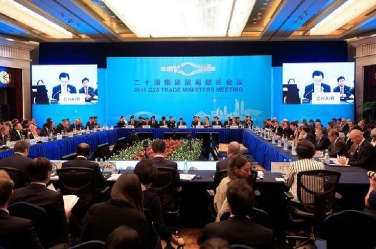 اجتماع وزراء تجارة دول مجموعة العشرين في شنغهاي بالصين 