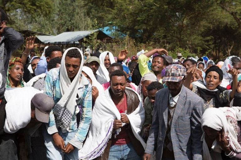 جانب من الاحتجاجات التي شهدتها إثيوبيا