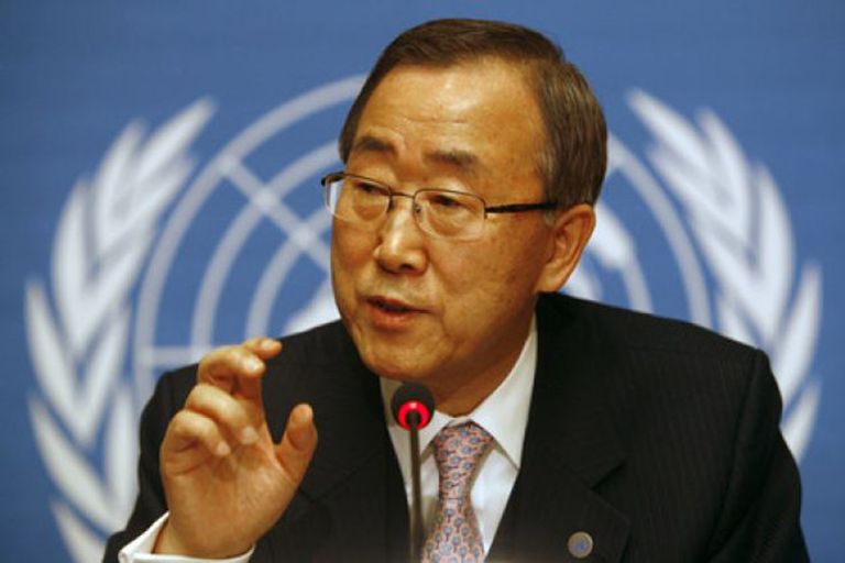 بان كي مون الأمين العام للأمم المتحدة