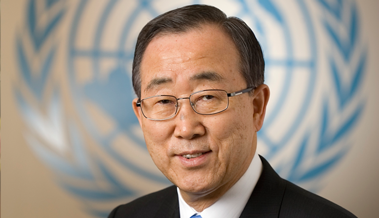 بان كي مون  الأمين العام للأمم المتحدة