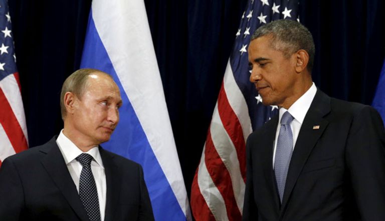 الرئيسان الأمريكي باراك أوباما والروسي فلاديمير بوتين