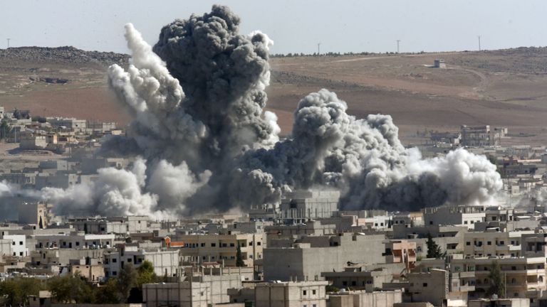 هجمات جوية على مواقع جبهة النصرة في سوريا