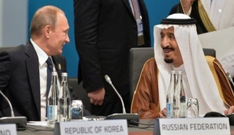 الرئيس الروسي فلاديمير بوتين والملك سلمان بن عبدالعزيز