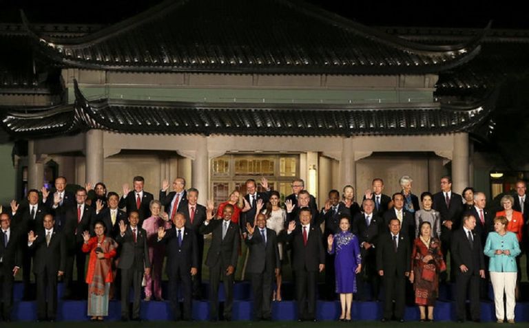 زعماء مجموعة العشرين في افتتاح القمة 