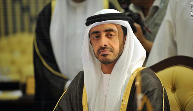 الشيخ عبدالله بن زايد آل نهيان وزير الخارجية والتعاون الدولي الإماراتي