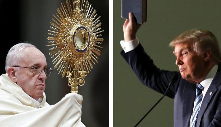 ترامب وبابا الفاتيكان 