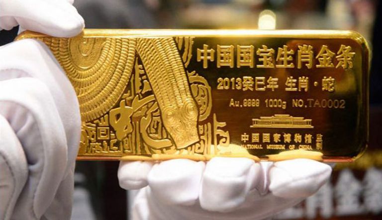إنتاج الذهب في الصين