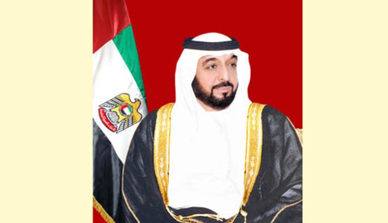الشيخ خليفة بن زايد آل نهيان  رئيس دولة الإمارات