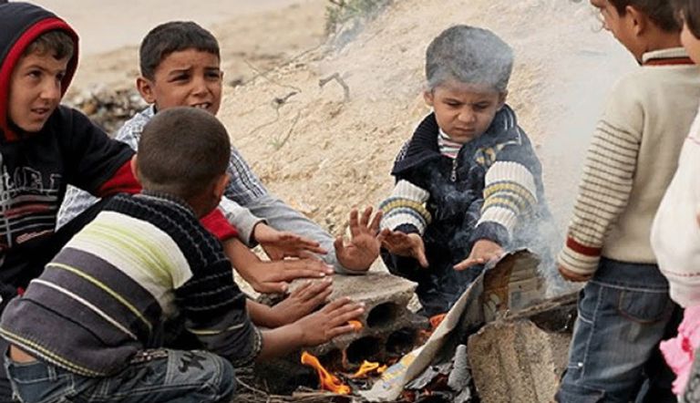 لمخيمات اللاجئين السوريين في الطقس البارد