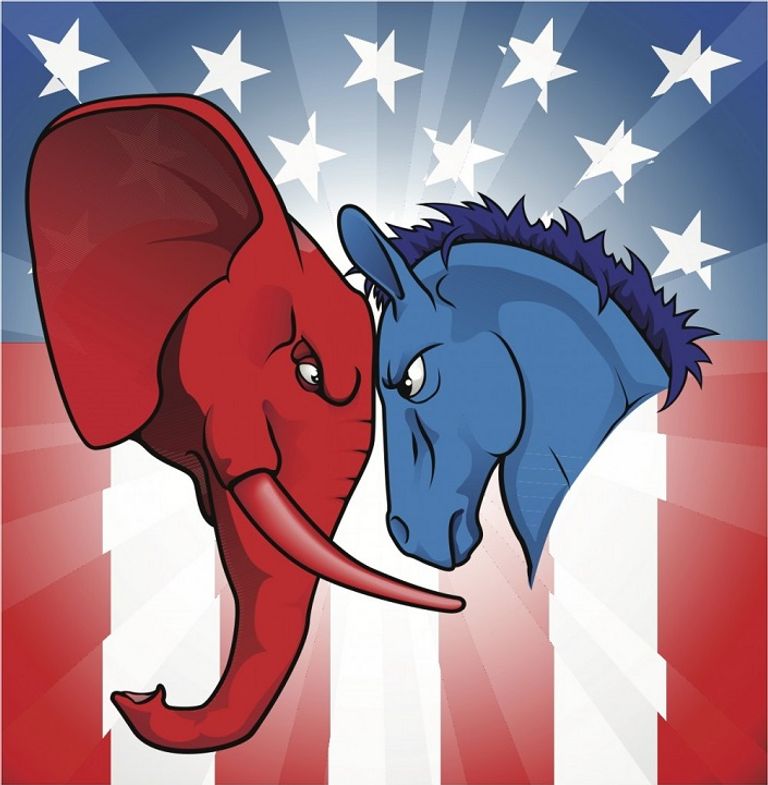 الحمار والفيل يصادران البيت الأبيض