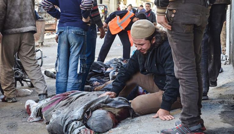أحد قتلى القصف الروسي  في أريحا بريف إدلب 