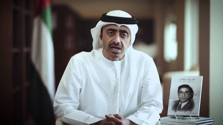  الشيخ عبد الله بن زايد وزير الخارجية الإماراتي