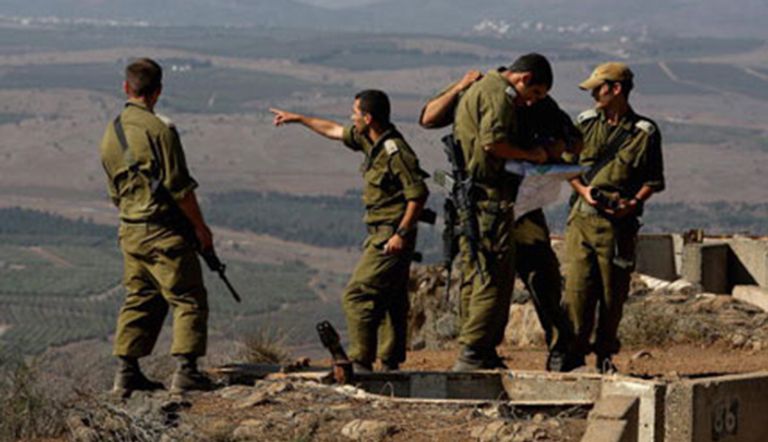 جيش الاحتلال الإسرائيلي فوق هضبة الجولان