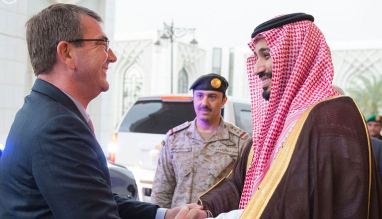 الأمير محمد بن سلمان التقى وزير الدفاع الأمريكي آشتون كارتر