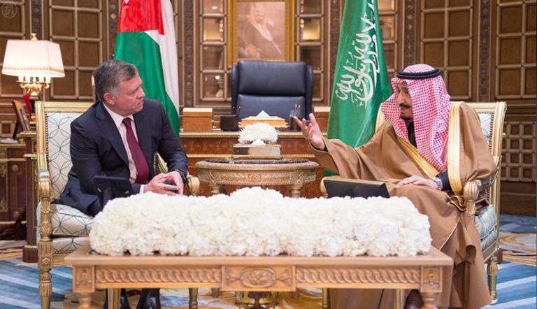 ملك السعودية مع العاهل الأردني